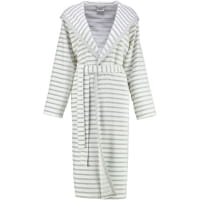 Cawö - Damen Bademantel Kapuze Breton 6596 - Farbe: silber - 76