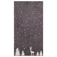 Cawö Handtücher WINTER EDITION Rudi im Schnee 6271 - Farbe: basalt/platin - 77
