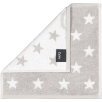 Cawö Handtücher NEW STARS Sterne klein 6261 - Farbe: platin/weiß - 76 - Duschtuch 70x140 cm