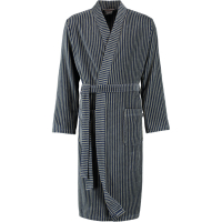 Cawö Herren Bademantel Kimono 4854 - Farbe: blau-field - 14 L