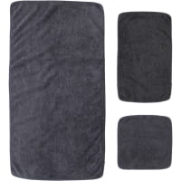 Rhomtuft - Handtücher Loft - Farbe: zinn - 02 - Seiflappen 30x30 cm