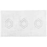 Rhomtuft RHOMY - Badteppich Elegance 259 - Farbe: weiß/silberlurex - 151 60x90 cm