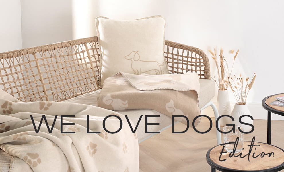 Cawö WE LOVE DOGS - Handtücher, Wohndecken & Kissenhüllen
