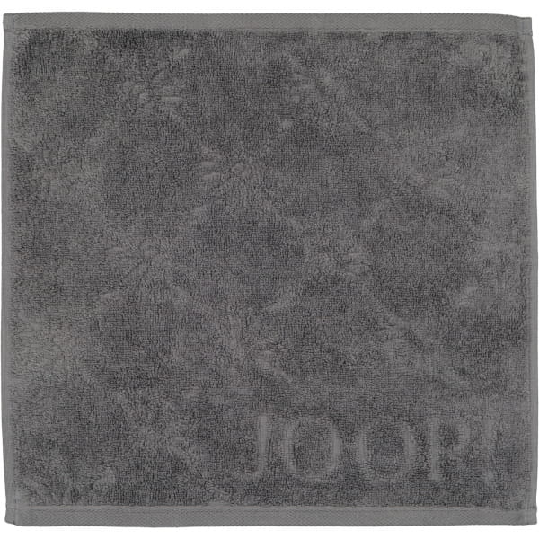 JOOP Uni Cornflower 1670 - Farbe: anthrazit - 774 - Seiflappen 30x30 cm