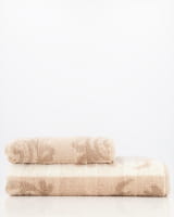 Cawö - Noblesse Cashmere Jacquard 1057 - Farbe: sand - 33 - Duschtuch 80x150 cm
