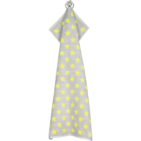 Cawö Handtücher NEW STARS Sterne klein 6261 - Farbe: platin/lime - 75 - Duschtuch 70x140 cm