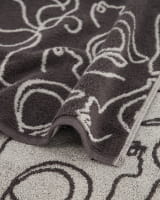 Cawö Handtücher CUTE CATS EDITION Cats 6264 - Farbe: basalt/platin - 77