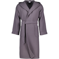Möve - Kapuzenbademantel Piquée - Farbe: graphite - 842 (2-7650/0175)