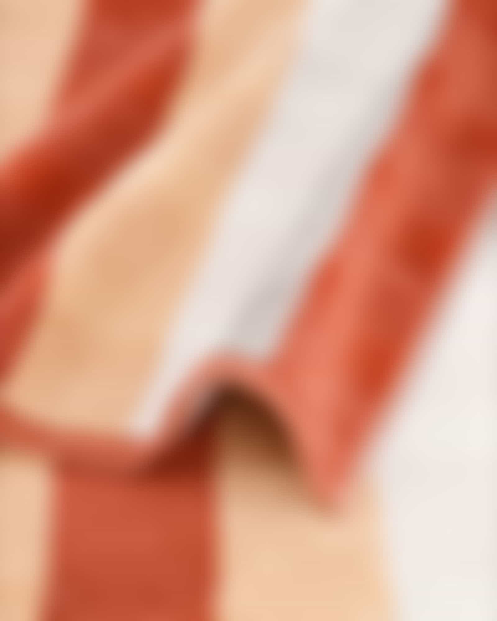 Cawö Handtücher Noblesse Stripe 1087 - Farbe: brick - 33 - Duschtuch 80x150 cm