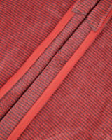 Cawö - Damen Bademantel Two-Tone Kapuze Reißverschluss 6432 - Farbe: rot - 27