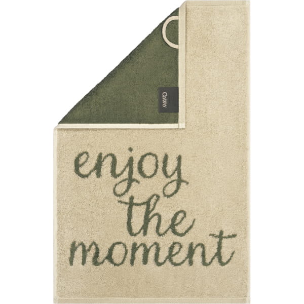 Cawö Gästetücher Postcard Towels Edition 100 - Farbe: enjoy the moment - 16 - Gästetuch 30x50 cm