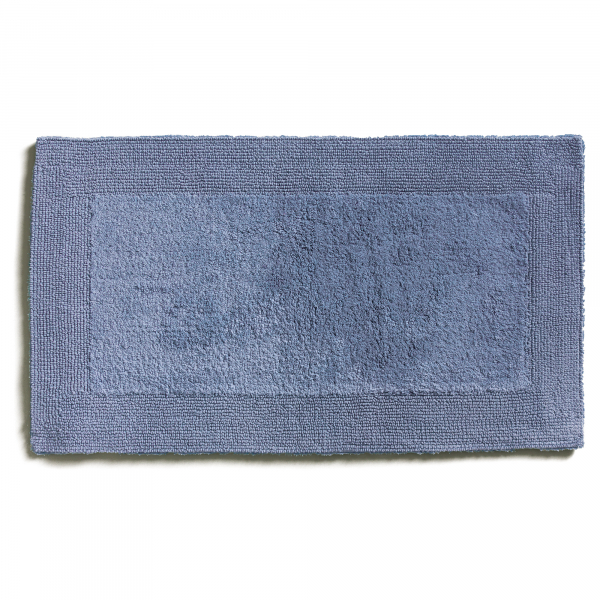 Möve Badteppiche Doubleface - Farbe: steel blue - 847 - 60x100 cm