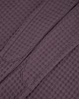 Möve - Kapuzenbademantel Piquée - Farbe: graphite - 842 (2-7650/0175)
