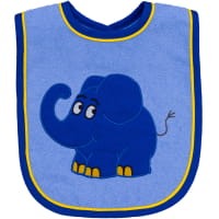 Smithy Die Sendung mit dem blauen Elefanten - Lätzchen 24 x 24 cm - Farbe: blau (1505043) - 24 x 24 
