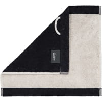 Cawö Handtücher Lifestyle Splash 7071 - Farbe: platin/schwarz - 79 - Waschhandschuh 16x22 cm