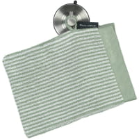 Marc o Polo Timeless Tone Stripe - Farbe: green/off white Gästetuch 30x50 cm