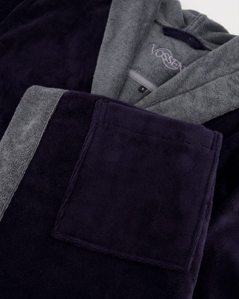 Vossen Bademantel unisex Poppy - Farbe: anthrazit - 013 (161914) - XL