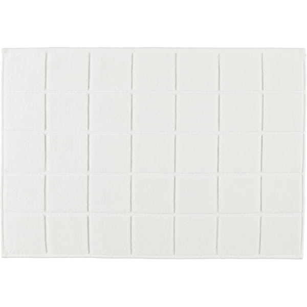 Ross Badematte Uni-Karofond 4015 - Farbe: weiß - 00 Badematte 50x70 cm