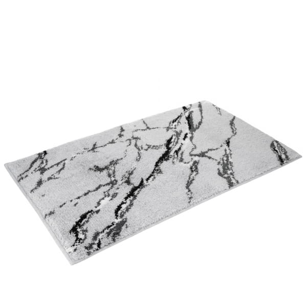 Vossen Badteppiche Marble - Farbe: light grey - 0006 - 50x60 cm günstig online kaufen