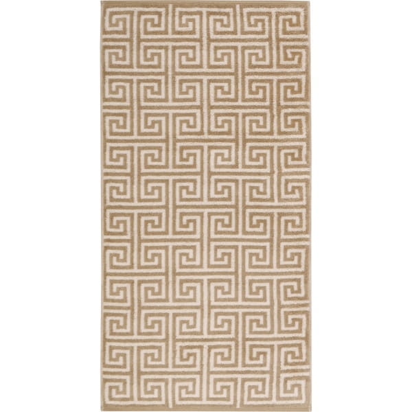 Cawö Handtücher Noblesse Elegance Allover 1088 - Farbe: sand - 33 - Seiflappen 30x30 cm