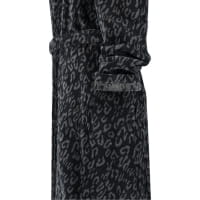 Cawö Damen Bademantel Kimono 2111 - Farbe: schwarz - 97 - M