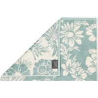 Cawö Handtücher Luxury Home Two-Tone Edition Floral 638 - Farbe: salbei - 43 - Gästetuch 30x50 cm