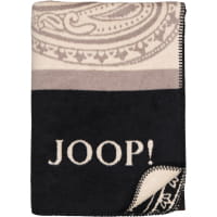 JOOP! Wohndecken Paisley Stripes - Farbe: Schwarz - 150x200 cm