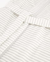 Cawö - Damen Bademantel Kurz Kimono 1214 - Farbe: weiß-silber - 76 - S