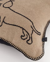Cawö Kissenhüllen WE LOVE DOGS Companion 62480 - Farbe: schwarz/beige - 93 - 50x50 cm