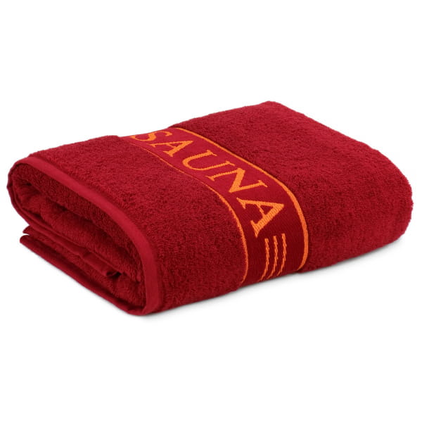 frottana Saunatücher Sauna - Farbe: ruby - 075 - 80x200 cm