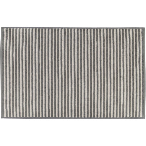 Cawö Badematten Two-Tone Stripes 480 - Farbe: schiefer - 77 - 50x80 cm günstig online kaufen