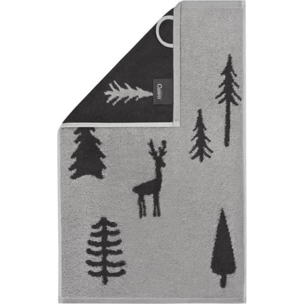 Cawö Handtücher WINTER EDITION Tannen 6273 - Farbe: platin/basalt - 70 - Gä günstig online kaufen