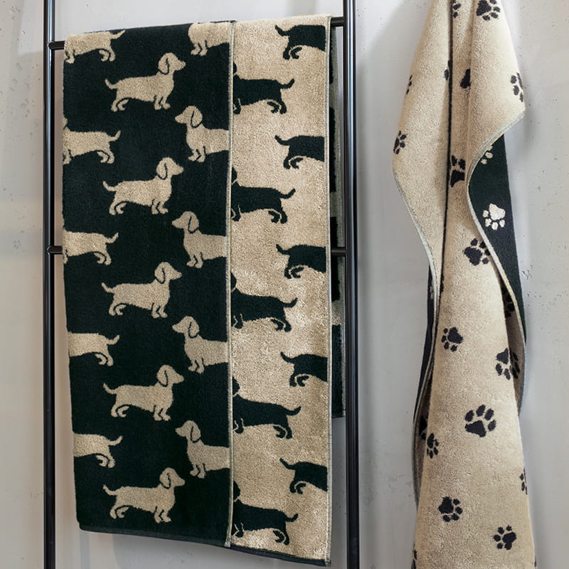 Cawö Handtücher WE LOVE DOGS schwarz