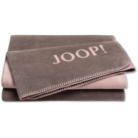 JOOP! Wohndecke Uni-Doubleface - Größe: 150x200 cm - Farbe: Taupe-Rosé