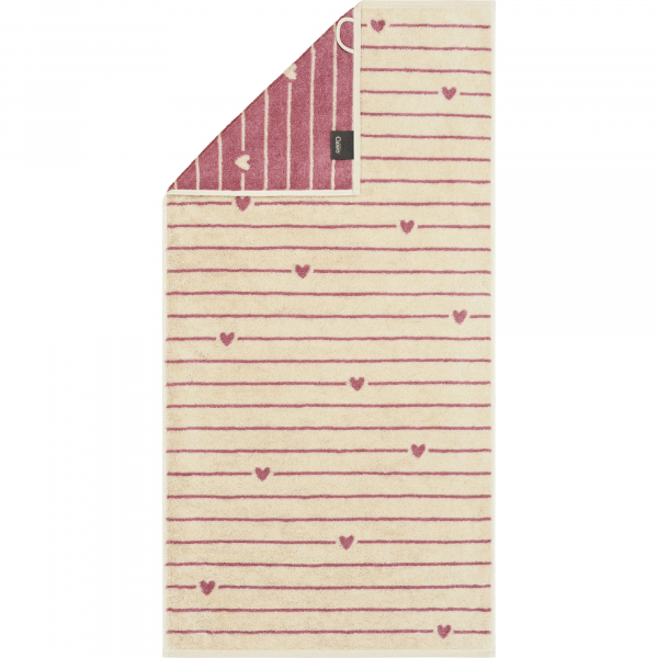 Cawö Handtücher Heart Beats Lines &amp; Hearts 6276 - Farbe: beere - 32