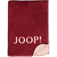 JOOP! Wohndecken Uni-Doubleface - Farbe: Rouge - 150x200 cm