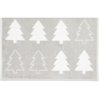 Cawö Handtücher Christmas Edition Tannenbäume 794 - Farbe: platin - 76 - Handtuch 50x100 cm