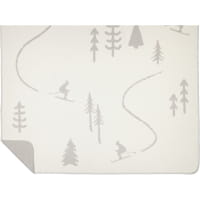 Cawö Wohndecken WINTER EDITION Skifahrer 62720 - Farbe: natur/stein - 67 - 150x200 cm