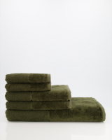 Möve Handtücher Bamboo luxe - Farbe: olive - 670 - Seiflappen 30x30 cm