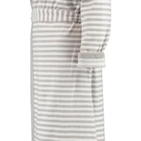 Esprit Damen Bademantel Striped Hoody Kapuze - Farbe: stone - 005 - XL