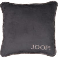 JOOP! Kissenhülle Uni-Doubleface - Größe: 50x50 cm - Farbe: Anthrazit-Taupe