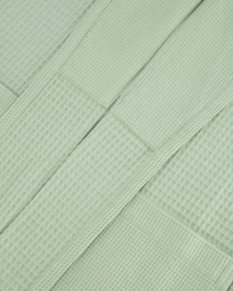 Vossen Bademäntel Damen Schalkragen Catania - Farbe: soft green - 5305