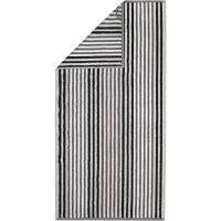 Cawö Handtücher Delight Streifen 6218 - Farbe: platin - 77 - Seiflappen 30x30 cm