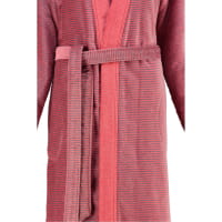 Cawö - Damen Bademantel Two-Tone Kimono 6431- Farbe: rot - 27 - L