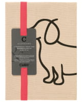 Cawö Home Geschirrtücher Cuisine WE LOVE DOGS Companion 6248 - Farbe: schwarz/beige - 93 - 50x70 cm