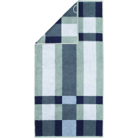 Cawö Handtücher Delight Karo 6219 - Farbe: fjord - 44 - Duschtuch 70x140 cm