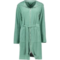 Vossen Bademäntel Damen Kurzmantel mit Kapuze Tampa - Farbe: evergreen - 5525