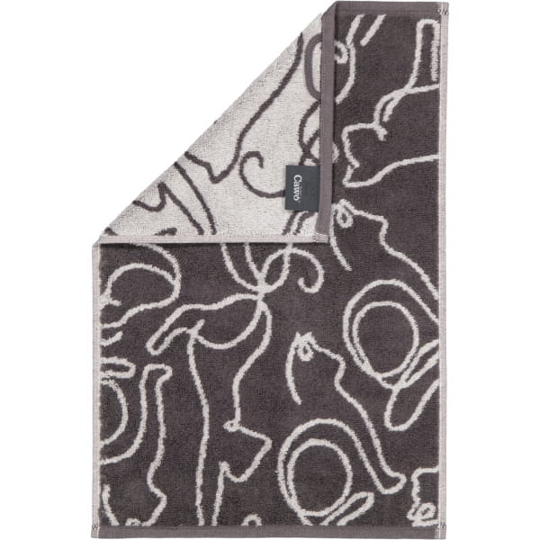 Cawö Handtücher CUTE CATS EDITION Cats 6264 - Farbe: basalt/platin - 77 - G günstig online kaufen