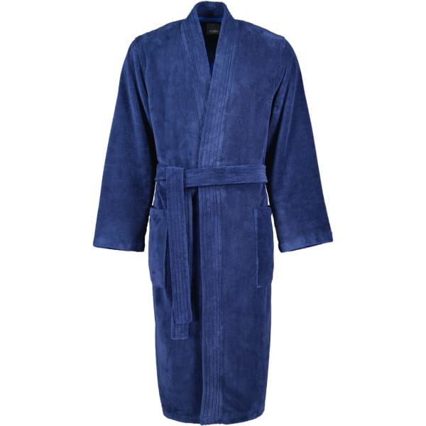 Cawö Home Herren Bademantel Kimono 800 - Farbe: nachtblau - 11 - S