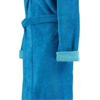 Esprit Damen Bademantel Cosy Kapuze - Farbe: turquoise - 002